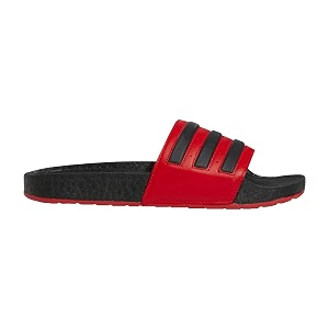 adidas unisex-adult adilette boost vivredcblackcblack slide sandal - 13 uk gz5884