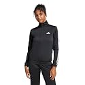 adidas Womens Tricot 3 Stripe Snap Casual - Green