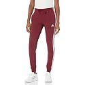 adidas Womens 3-Stripes Drawstring Sweatpants Training Casual - Black