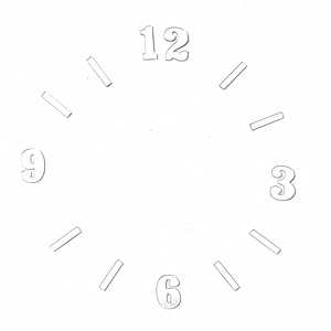 adikala 1 inch height 2mm acrylic clock number set 1-12 for resin wall clock diy art amp craft clock accessories silver d1