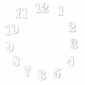 adikala 1 inch height 2mm acrylic clock number set 1-12 for resin wall clock diy art amp craft clock accessories silver