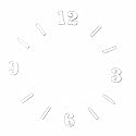 ADIKALA 1 Inch Height 2mm Acrylic Clock Number Set 1-12 for Resin wall Clock, DIY Art & Craft Clock Accessories (Silver D1)