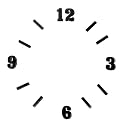 ADIKALA 1 Inch Height 2mm Acrylic Clock Number Set 1-12 for Resin wall Clock, DIY Art & Craft Clock Accessories (Black D1)