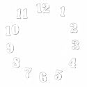 ADIKALA 1 Inch Height 2mm Acrylic Clock Number Set 1-12 for Resin wall Clock, DIY Art & Craft Clock Accessories (Silver)