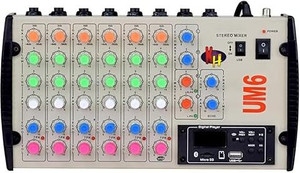 Adiohub 6 Channel Mixer Live Stereo Digital