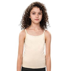 adira  beginners camisole  teenagers cami with light flat padding  prevents show of nipple buds  stretchy cotton for daily use at school  pack of 1