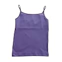 Adira | Beginners Camisole | Teenagers Cami with Light Flat Padding | Prevents Show of Nipple Buds | Stretchy Cotton for Daily Use at School | Pack of 1