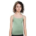 Adira | Beginners Camisole | Teenagers Cami with Light Flat Padding | Prevents Show of Nipple Buds | Stretchy Cotton for Daily Use at School | Pack of 1