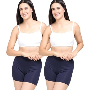 adira  underdress shorts for women  shorts for women women tights shorts  soft amp comfy knitted stretchy fabric  perfect length to ware under dress  pack of 2
