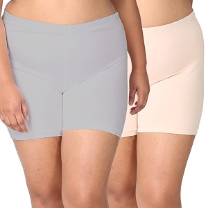 adira  underdress shorts for women  shorts for women women tights shorts  soft amp comfy knitted stretchy fabric  perfect length to ware under dress  pack of 2