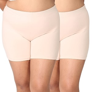 adira  underdress shorts for women  shorts for women women tights shorts  soft amp comfy knitted stretchy fabric  perfect length to ware under dress  pack of 2