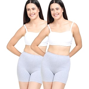 adira  underdress shorts for women  shorts for women women tights shorts  soft amp comfy knitted stretchy fabric  perfect length to ware under dress  pack of 2