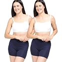 Adira | Underdress Shorts for Women | Shorts for Women| Women Tights Shorts | Soft &amp; Comfy, Knitted Stretchy Fabric | Perfect Length to Ware Under Dress | Pack of 2