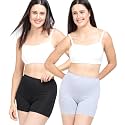 Adira | Underdress Shorts for Women | Shorts for Women| Women Tights Shorts | Soft &amp; Comfy, Knitted Stretchy Fabric | Perfect Length to Ware Under Dress | Pack of 2