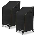 Adirondack Chair Cover 2 Pack,Waterproof Heavy Duty Outdoor Tall Adirondack Chair Covers 2 Pack,Patio Adirondack Chair Cover for Outdoor Chair(30 W x 32 D x 46 H inches) Black