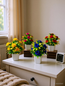 ADIRSA artificial flowers Stylish Looking Mix Color