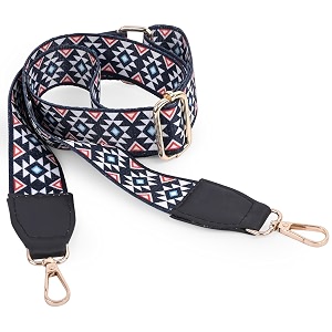 adisa printed replacement straps for sling shoulder crossbody bag adjustable belt slh8170-nav