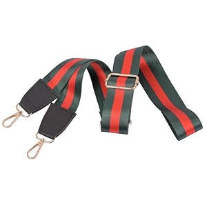 adisa printed replacement straps for sling shoulder crossbody bag adjustable belt slh8170-grn-red
