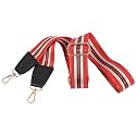 ADISA Printed Replacement Straps for Sling Shoulder Crossbody Bag Adjustable Belt (SLH8170-RED)