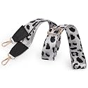 ADISA Printed Replacement Straps for Sling Shoulder Crossbody Bag Adjustable Belt (SLH8170-SIL-BLA)