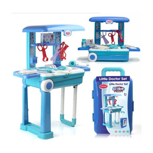 aditi toys premium doctor set trolley  pretend play toy for kids  13 piece medical kit
