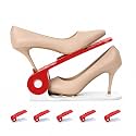 Aditya Polymers Double Deck Shoe Organizer Pack of 12, Red & White