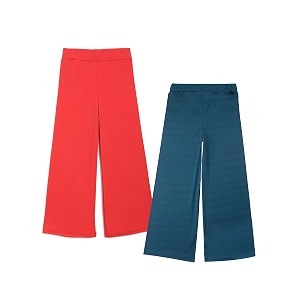 adiva kids regular fit rayon palazzo combo for girls