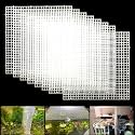 Adjustable Aquarium Fish Tank Divider Filter Bottom Plastic Grid Fish Tank Isolation Board Plastic Egg Crate Tray(White, 8pcs 11.8X11.8Inch with 0.35Inch Hole