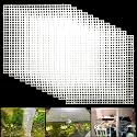 Adjustable Aquarium Fish Tank Divider Filter Bottom Plastic Grid Fish Tank Isolation Board Egg Crate Tray(White, 12pcs 11.8X11.8Inch with 0.35Inch Hole)