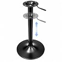 Adjustable Bar Table Base, 27.5-35.4 in Gas Lift, 360° Swivel, Black