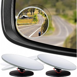 adjustable blind spot mirror round convex car side mirror 360-degree rotating
