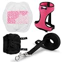 Adjustable Chicken Harness Diaper (5.4ft Leash) – Breathable &amp; Washable Secure Training for Hens, Ducks &amp; Chicks | Outdoor Walking &amp; Discipline Solution (Months, Pink)