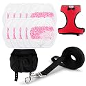 Adjustable Chicken Harness Diaper (5.4ft Leash) – Breathable &amp; Washable Secure Training for Hens, Ducks &amp; Chicks | Outdoor Walking &amp; Discipline Solution,red