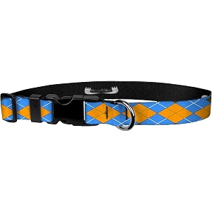 adjustable collar 134 m argyle blue amp gold