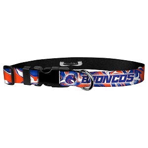 adjustable collar 134 m boise state university - broncos swirl