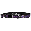 Adjustable Collar 1" M, Boise State University - Carbon Fiber Broncos