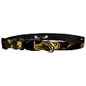 Adjustable Collar 1" M, University of Iowa - Gold Smoke Hawk