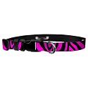 Adjustable Collar 1" M, Zebra Pink