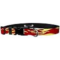 Adjustable Collar 1" XL, Hot Rod Flames Red Yellow