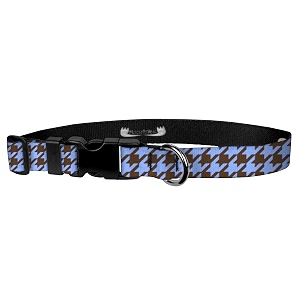 adjustable collar 134 xl houndstooth brownblue