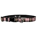 Adjustable Collar 1" XL, Pink Plaid Tartan
