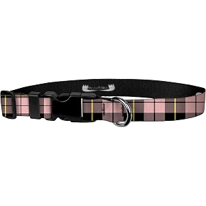 adjustable collar 3434 s pink plaid tartan