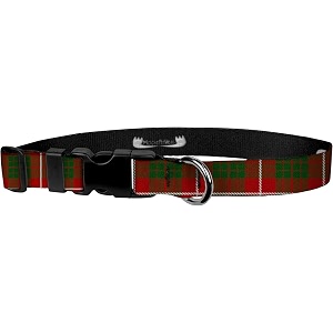 adjustable collar 3434 s red tartan