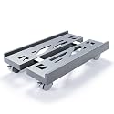 Adjustable Computer Tower Stand, Ventilated Mobile CPU Holder,Gray