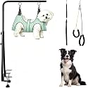 Adjustable Dog Grooming Arm with Dual Heavy-Duty Clamp, 31″–42″ Height