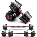 Adjustable Dumbbell Sets Barbell 2 in 1