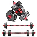 Adjustable Dumbbell Sets Barbell 2 in 1