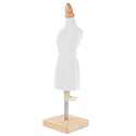 Adjustable Female Mannequin Stand for Sewing, Wooden Support Frame