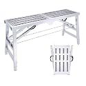 Adjustable Folding Scaffolding Platform for Home Improvement Washing Vehicles and Maintenance Work Ideal for Engineering Projects (160cm)