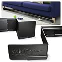 Adjustable Furniture Gap Blocker 2–6 Ft Length - No-Tool Install, Included Hook&Loop fastens to Couch Leg - Made in USA - Black (2")